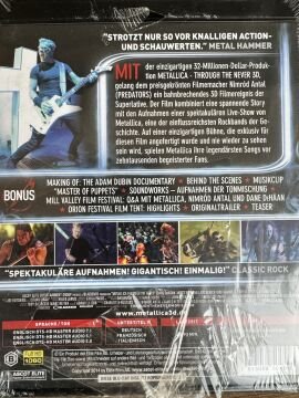 BLU RAY - METALLICA - THROUGH THE NEVER 3D - 2 DISC SET