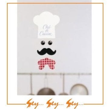 Flensted Mobiles - Le Chef - Mutfak Şefi Silüeti Tasarımlı Modern Tavan Süsü