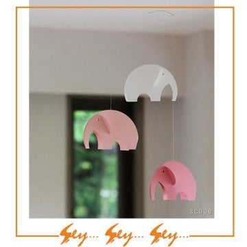 Flensted Mobiles Olephants - Uçan Fil Tasarımlı Dekoratif Tavan Süsü