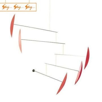 Flensted Mobiles - Kırmızı Sallanan Modern Tavan Süsü - Tango Red