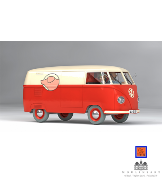TINTIN - CAMIONNETTE SANZOT MOULINSART - TENTEN MİNİBÜS - 1/24