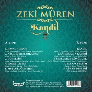 Zeki Müren Kandil 33'lük Plak