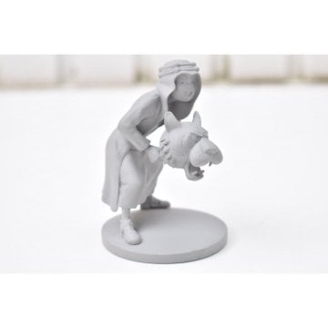 Tintin - Figurine Abdallah - Tenten Abdullah Figür - Gri