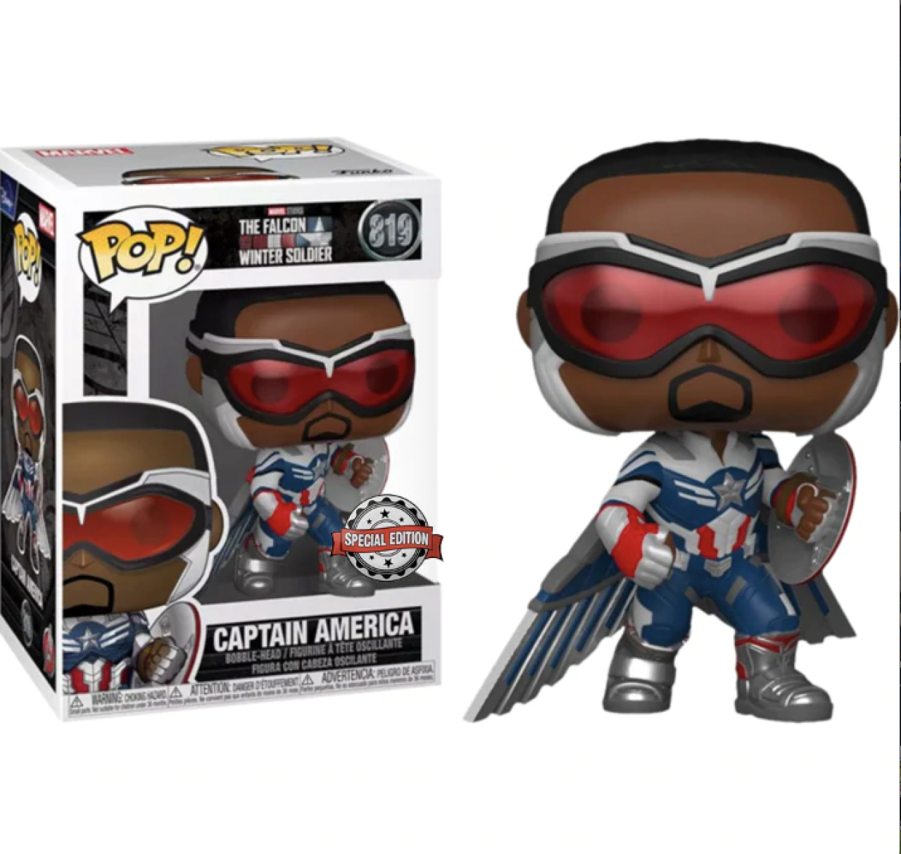 FUNKO POP-THE FALCON WINTER SOLDIER-CAPTAIN AMERICA 819 FİGÜR*SPECIAL EDITION