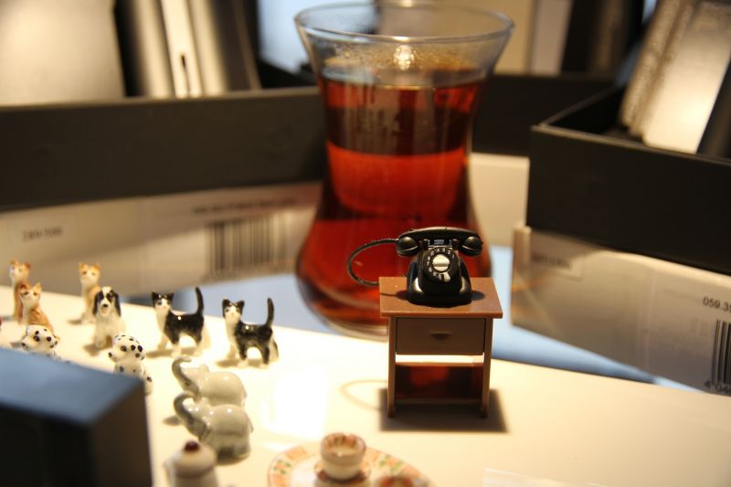 Eski Japon Evi Minyatür Magnetleri - Telefon