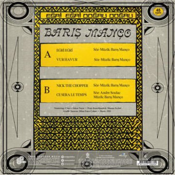 BARIŞ MANÇO - EĞRİ EĞRİ - MAXI SINGLE