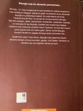 Turan Akıncı - Beyoğlu Kitabı
