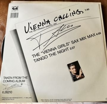 FALCO - VIENNA CALLING - BEYAZ KAPAK - MAXI SINGLE