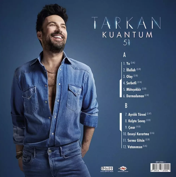 TARKAN - KUANTUM 51 - 180 GR LP - MAVİ PLAK