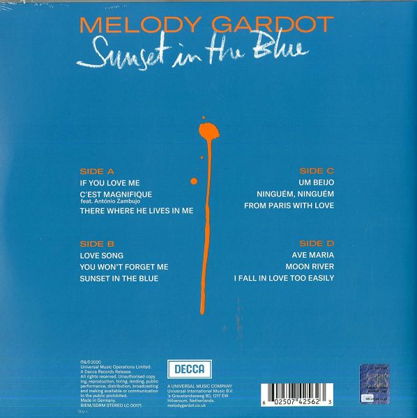 MELODY GARDOT - SUNSET IN THE BLUE - DOUBLE LP