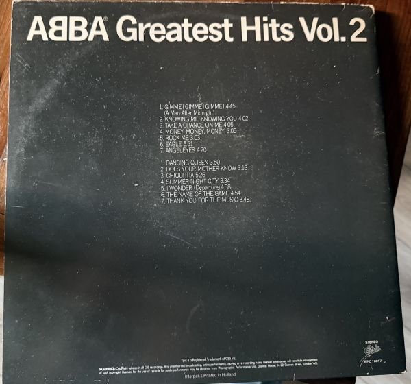 ABBA - GREATEST HITS VOL.2 - LP