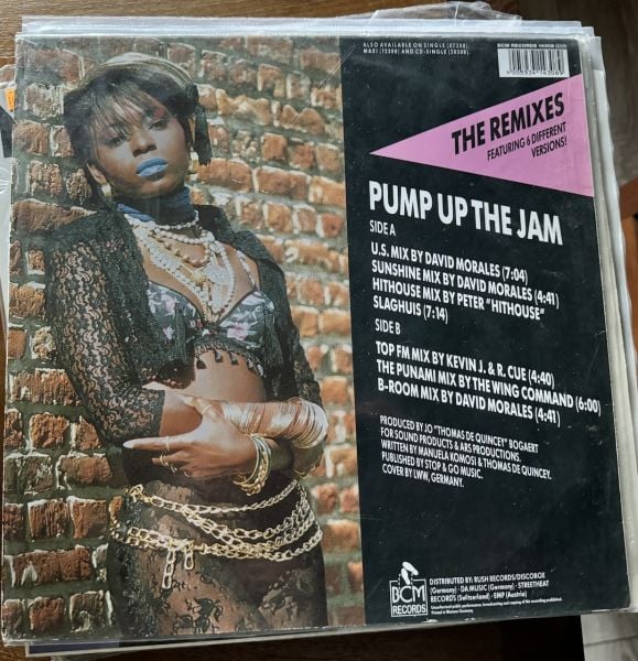 TECHNOTRONIC - PUMP UP THE JAM - REMIXES - MAXI SINGLE