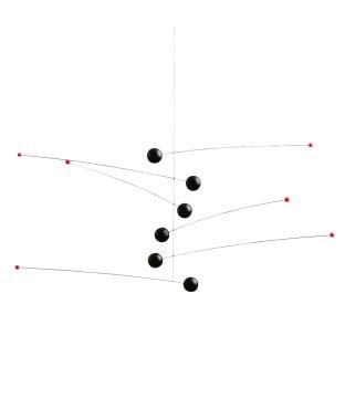 FLENSTED MOBILES - FUTURA BLACK TAVAN SÜSÜ - SİYAH