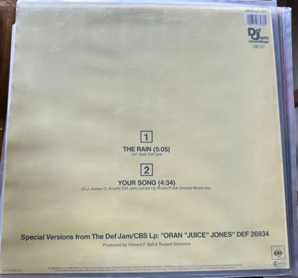 ORAN JUICE JONES - THE RAIN - MAXI SINGLE