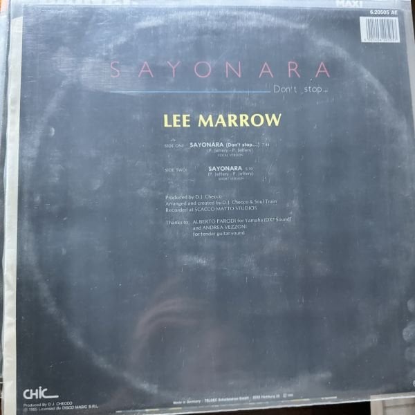 LEE MARROW - SAYANORA - MAXI SINGLE