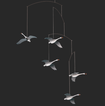 FLENSTED MOBILES - SCANDINAVIAN SWANS TAVAN SÜSÜ