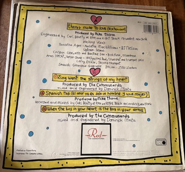 THE COMMUNARDS - THERE'S MORE TO LOVE - MAXI SINGLE