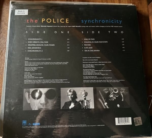 THE POLICE - SYNCHRONICITY - LIMITED EDITION PICTURE DISC - LP
