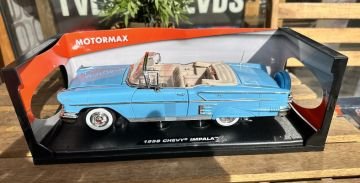 MODEL ARABA - 1958 CHEVY IMPALA - MAVİ 1/18
