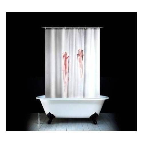 Psycho Tasarım Kanlı Banyo Perdesi - Psycho Duş Perdesi
