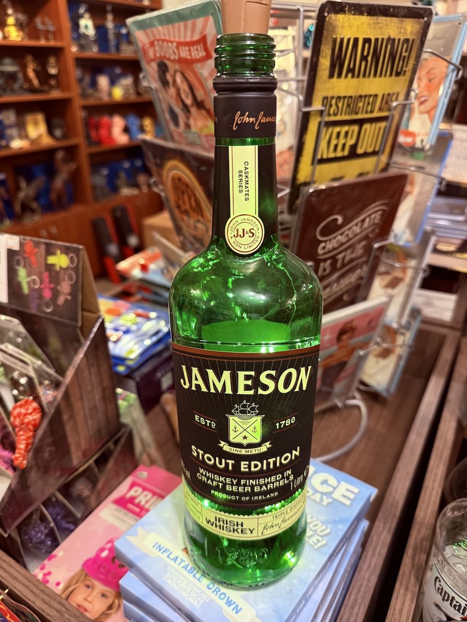 LED IŞIKLI İÇKİ ŞİŞESİ - JAMESON STOUT EDITION VİSKİ ŞİŞESİ