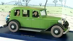 Tintin Cars Le Lotus Bleu - Tenten Araba - Yeşil Limousine