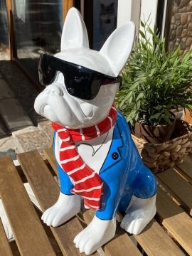 Kravatlı Köpek Biblo