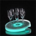 IMAGILIGHTS - Dekoratif Yuvarlak Led Işıklı Plastik Tepsi