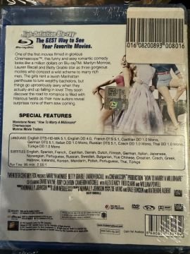 BLU RAY - MARILYN MONROE - HOW TO MARRY A MILLIONAIRE - MİLYONER AVCILARI