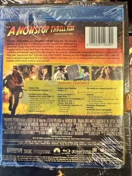 BLU RAY - INDIANA JONES KINGDOM OF THE CRYSTAL SKULL - 2 DISC