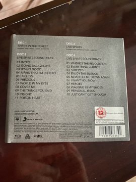 DEPECHE MODE - SPIRITS IN THE FOREST BLU RAY - 4 DISC SET