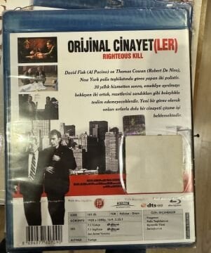 BLU RAY - RIGHTEOUS KILL - ORİJİNAL CİNAYETLER