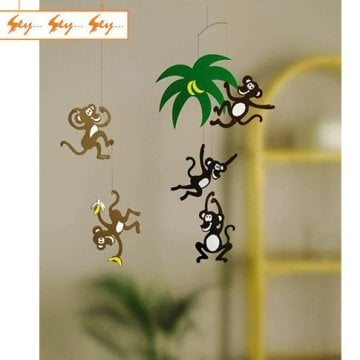 Flensted Mobiles - Monkey Tree - Tavan Sarkıt Süsü