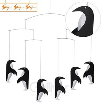 Flensted Mobiles - Dekoratif Tavan Sarkıt Süsü - Penguenler