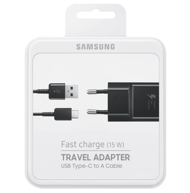 SAMSUNG 15W TYPE-C ŞARJ ALETİ (EP-TA20EBECGWW) Siyah