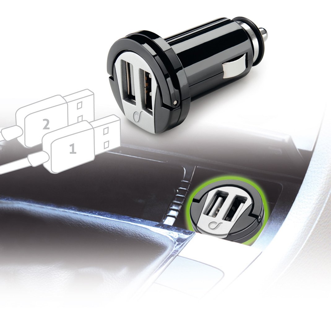 Cellularline USB Car Charger Dual Port Araç Şarj Cihazı