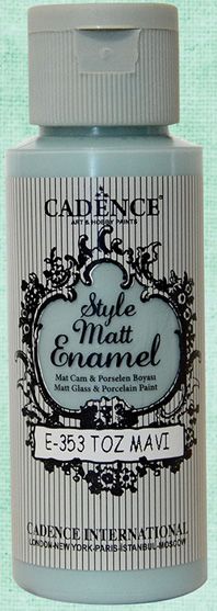 E353 Toz Mavi Enamel Cam Boyası 59 ml