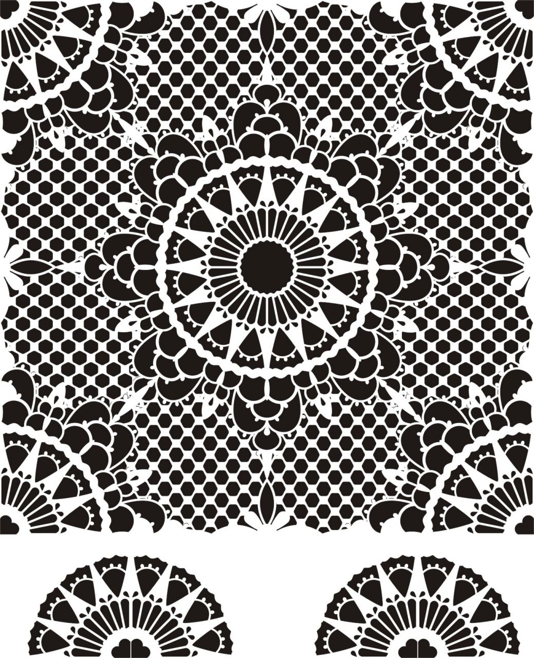 CDS17 Dantel Stencil