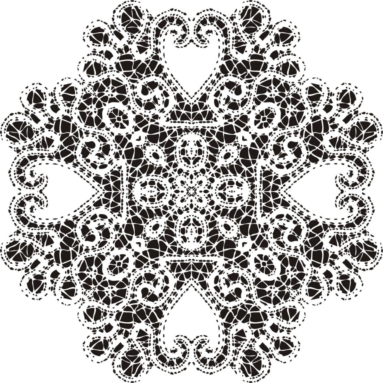 CDS18 Dantel Stencil
