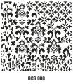 GCS008 Grunge Serisi Duvar Stencil 45*45 cm