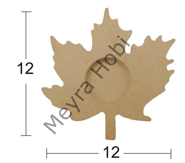 Mdf Yaprak T-Light Mumluk MD-M04