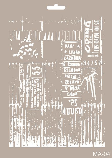 MA-04 Mix Media Stencil