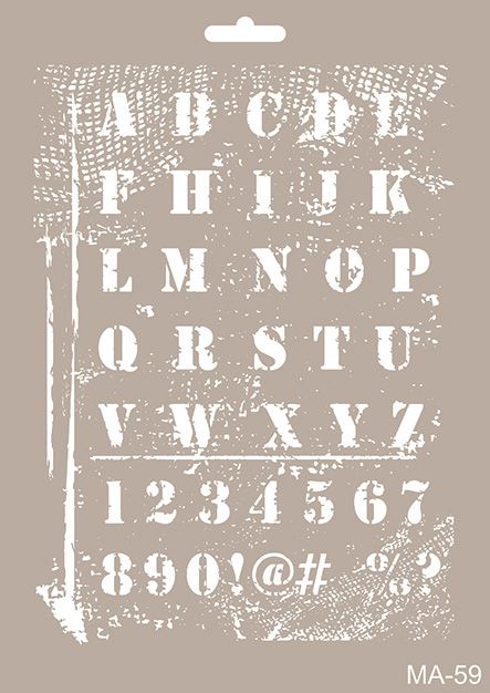 MA-59 Mix Media Stencil
