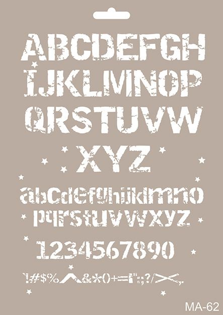 MA-62 Mix Media Stencil
