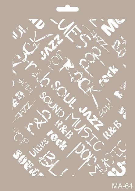 MA-64 Mix Media Stencil