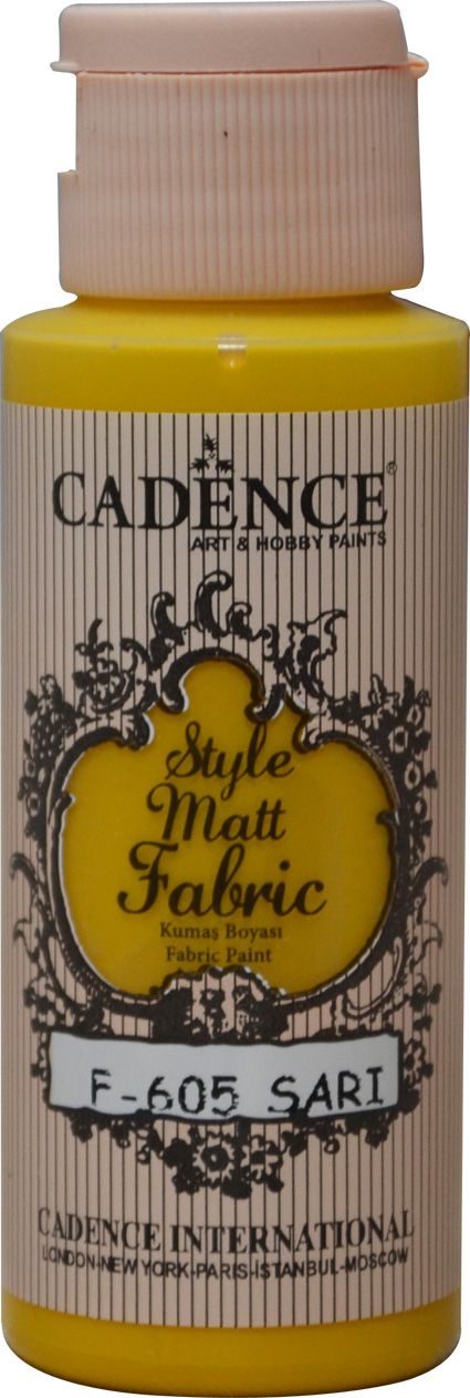 F605 Sarı Style Matt Fabric Kumaş Boyası 59 ml