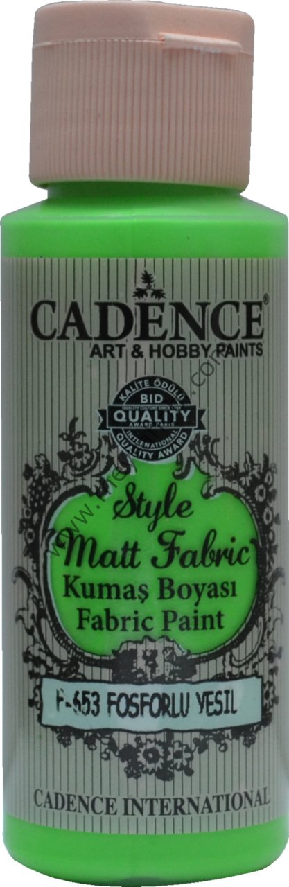 F653 Florasan Yeşil Style Matt Fabric Kumaş Boyası 59 ml