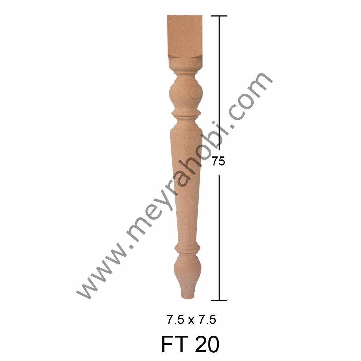 Ahşap Torna Ayak 75 cm