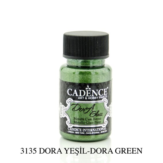 Yeşil 3135 Dora Metalik Cam Boyası 