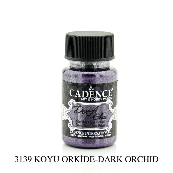 Koyu Orkide 3139 Dora Metalik Cam Boyası 
